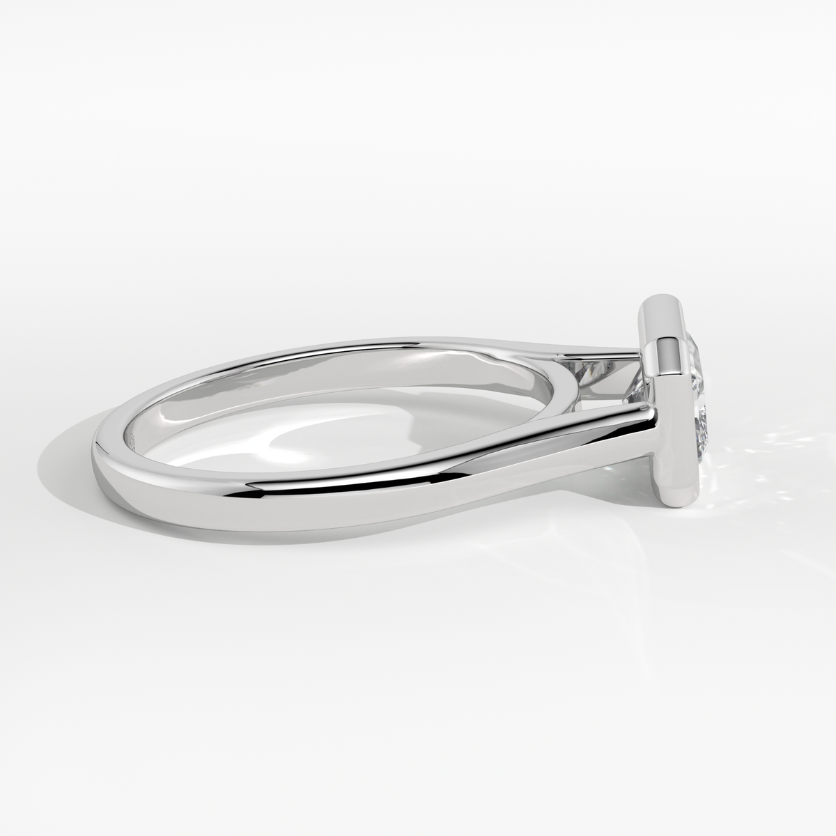New-Bezel Radiant Landscape 1ct PL
