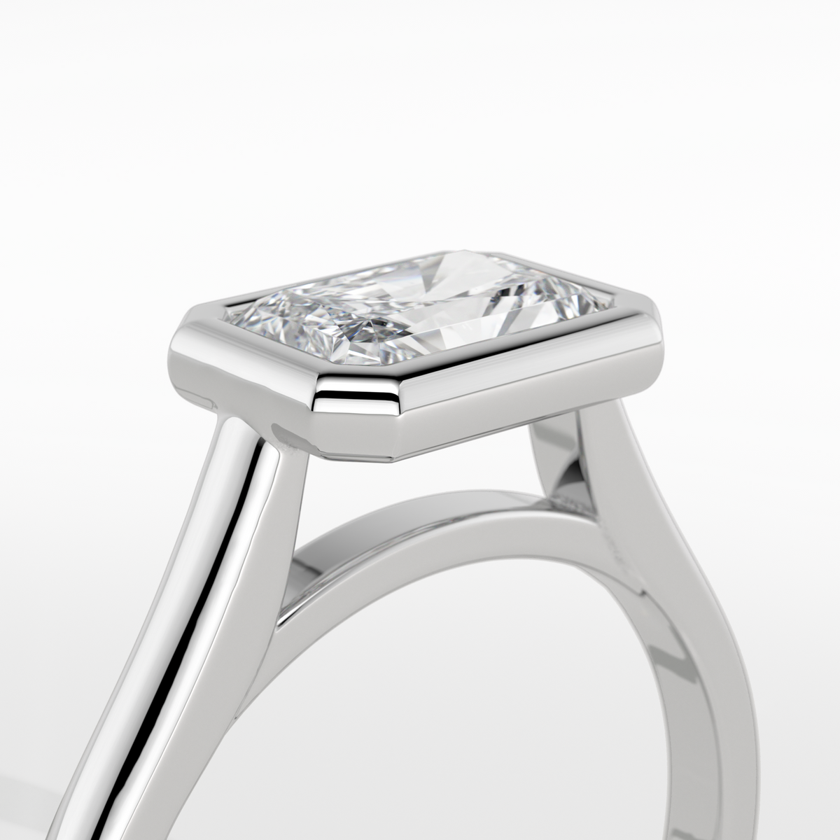 New-Bezel Radiant Landscape 1ct PL