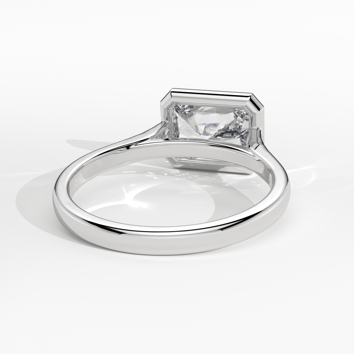 New-Bezel Radiant Landscape 2ct PL