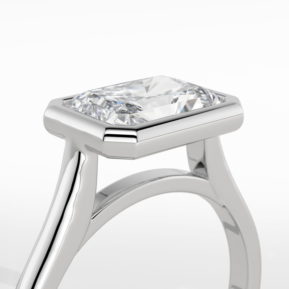 New-Bezel Radiant Landscape 2ct PL
