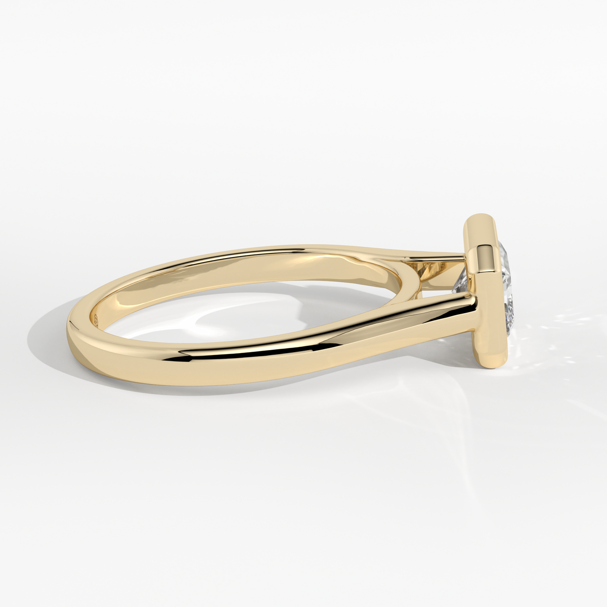 New-Bezel Radiant Landscape 1ct 18YG