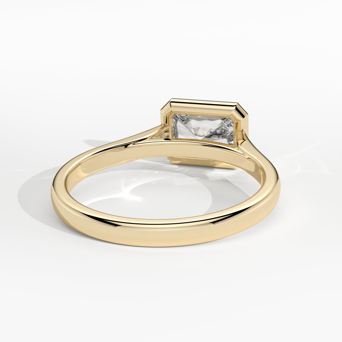 New-Bezel Radiant Landscape 1ct 18YG