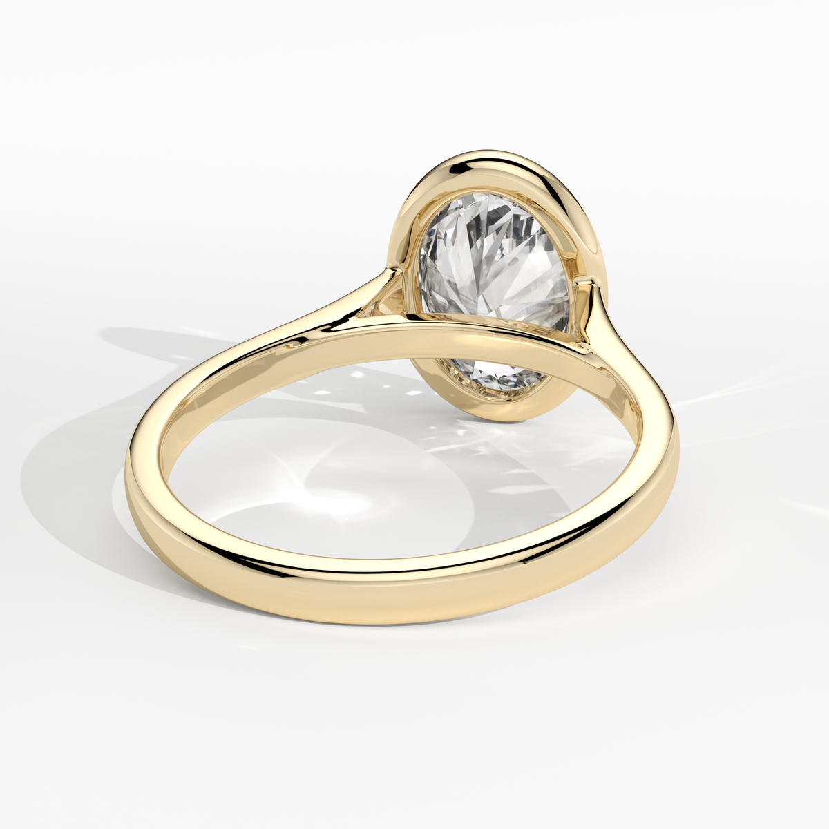 New-Bezel Oval 2ct 18YG