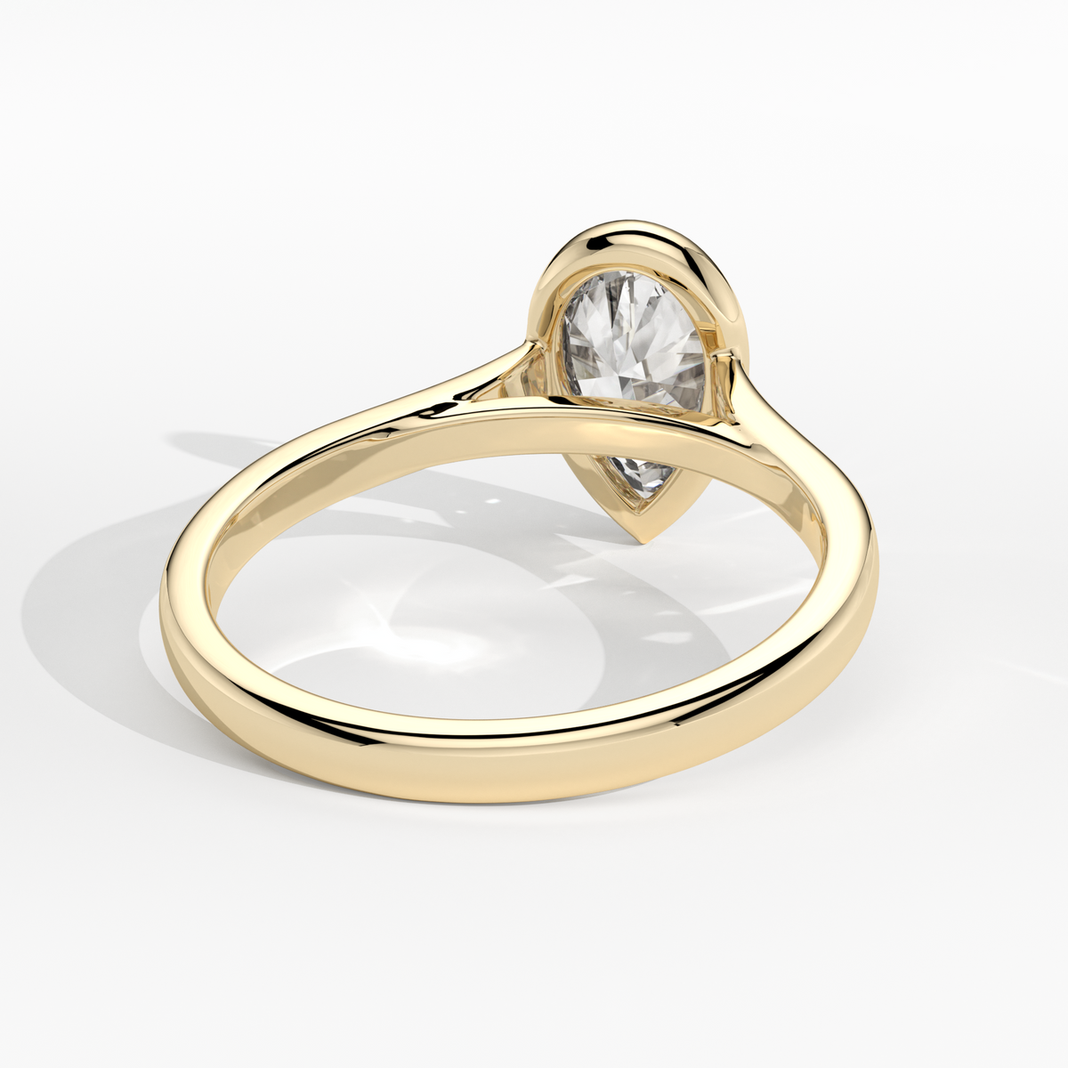 New-Bezel Pear 1ct 18YG