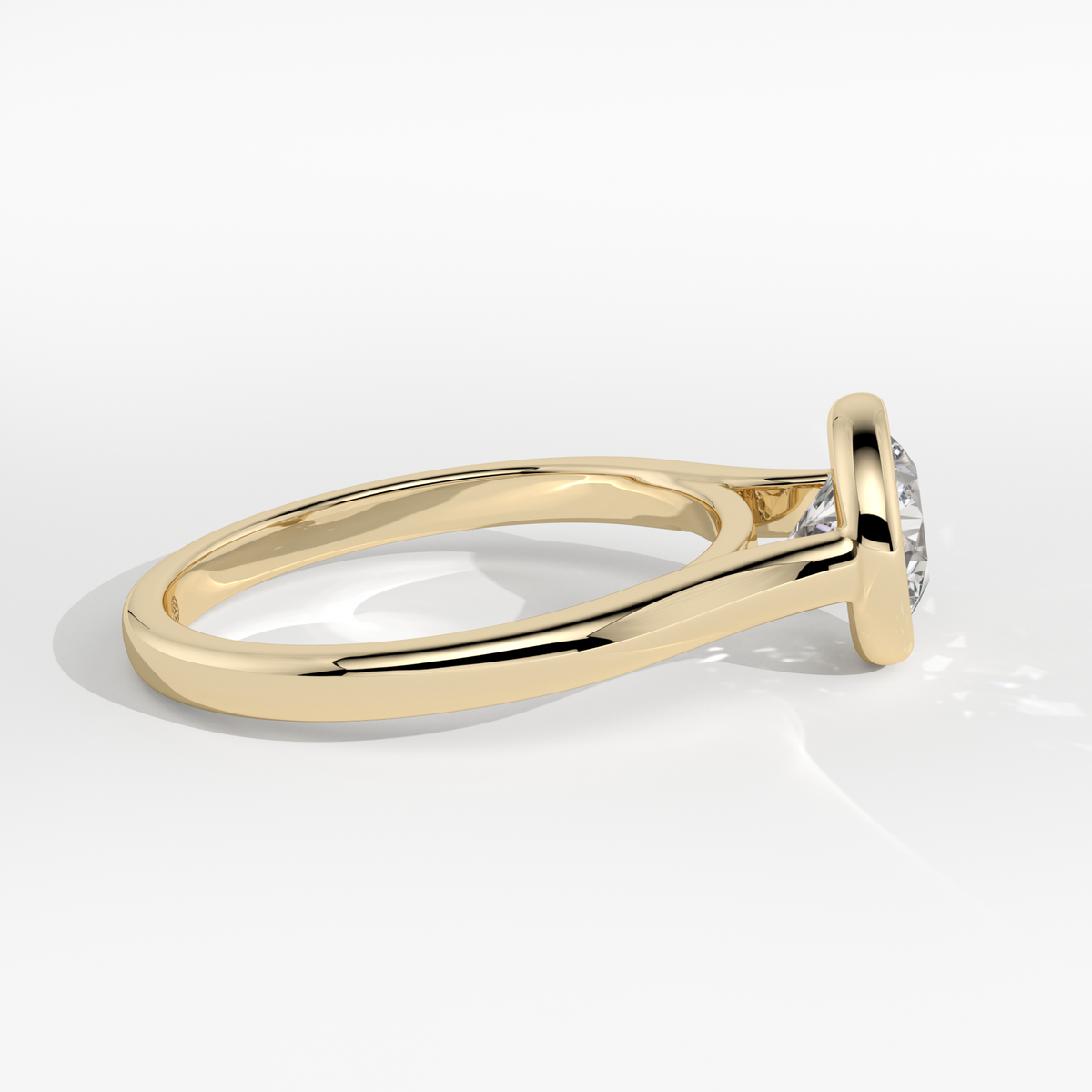 New-Bezel Round 1ct 18YG