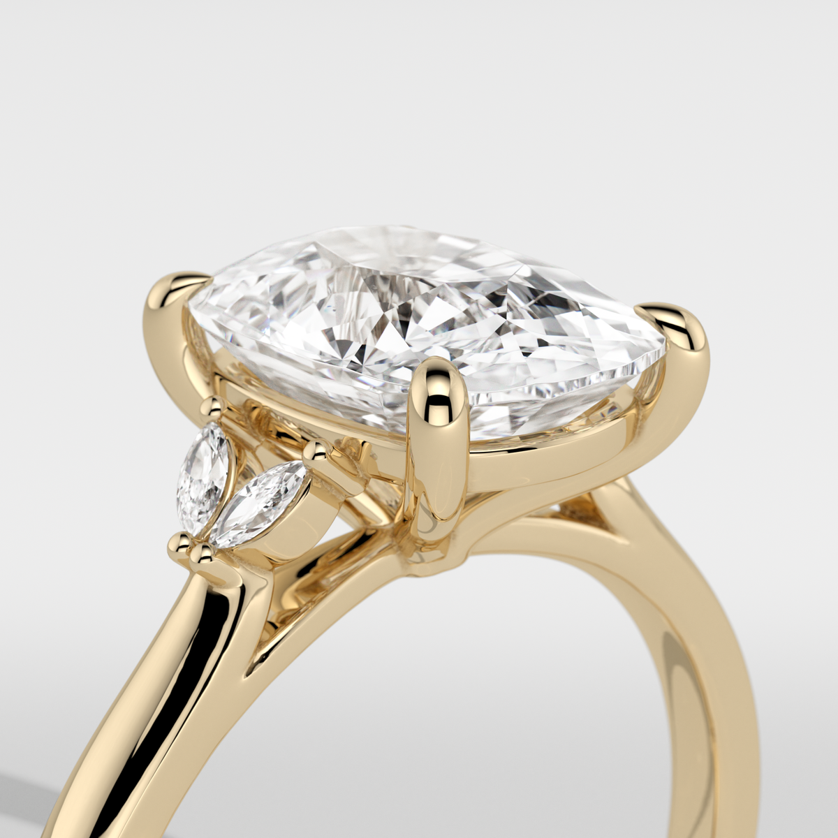 New-Duala Cushion 3ct 18YG