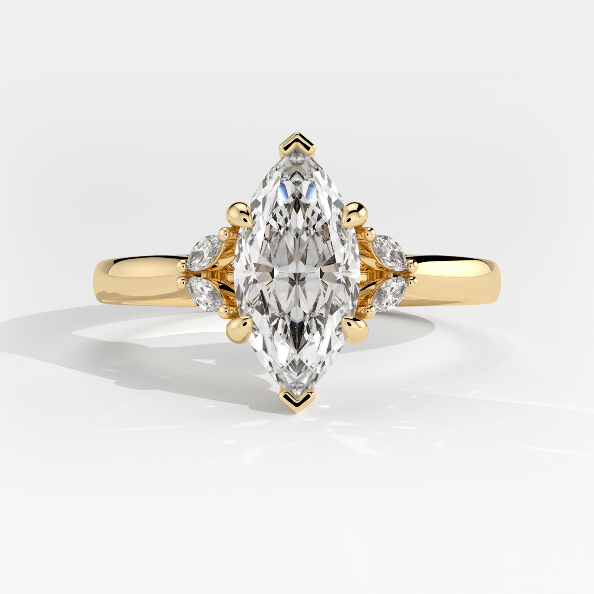 New-Duala Marquise 1ct 18YG