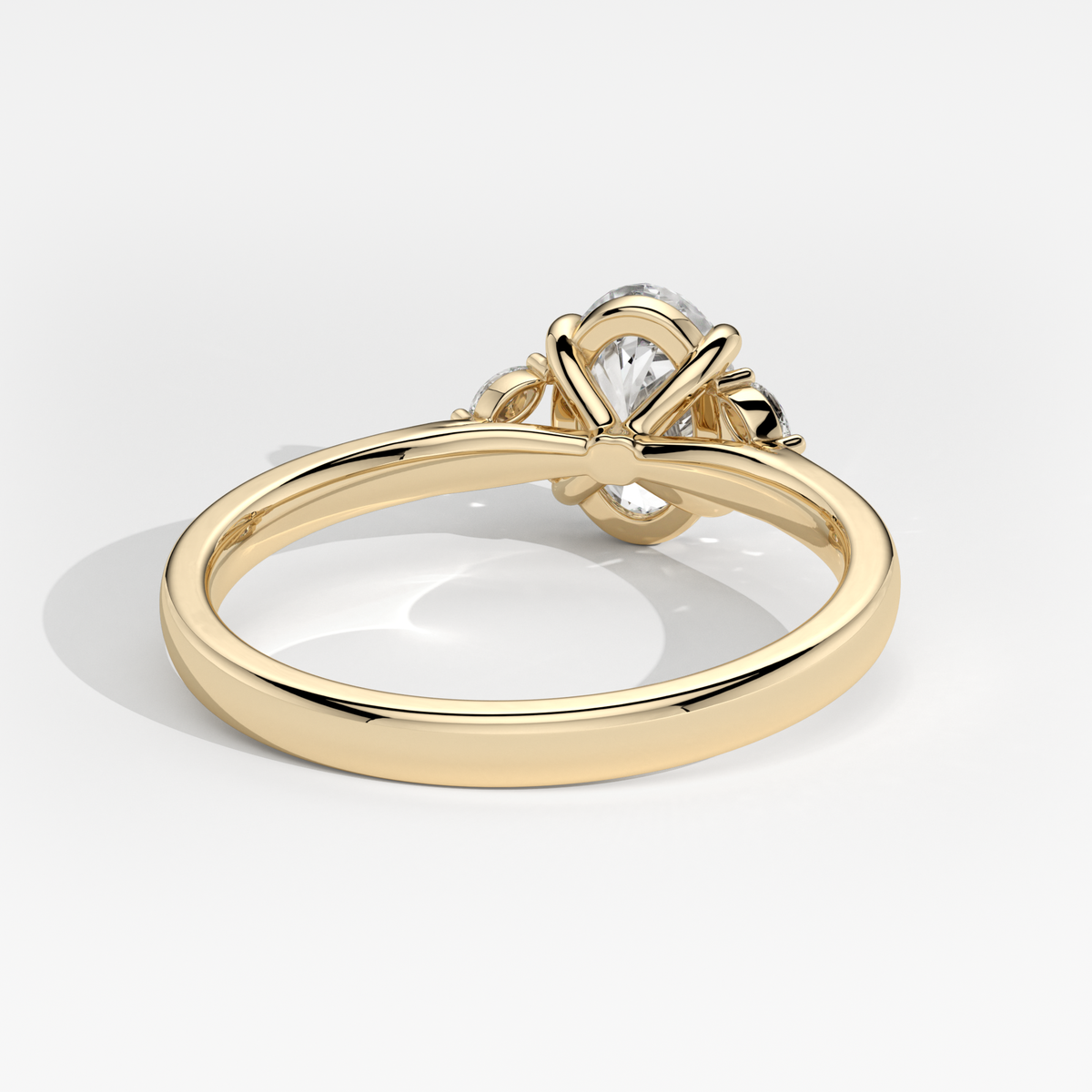 New-Duala Oval 1ct 18YG