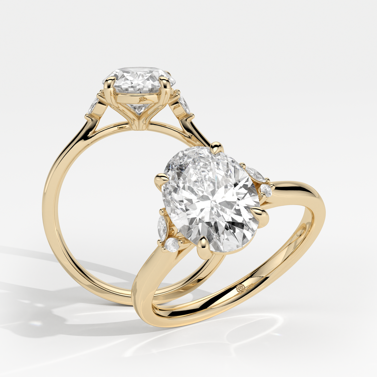 New-Duala Oval 2ct 18YG