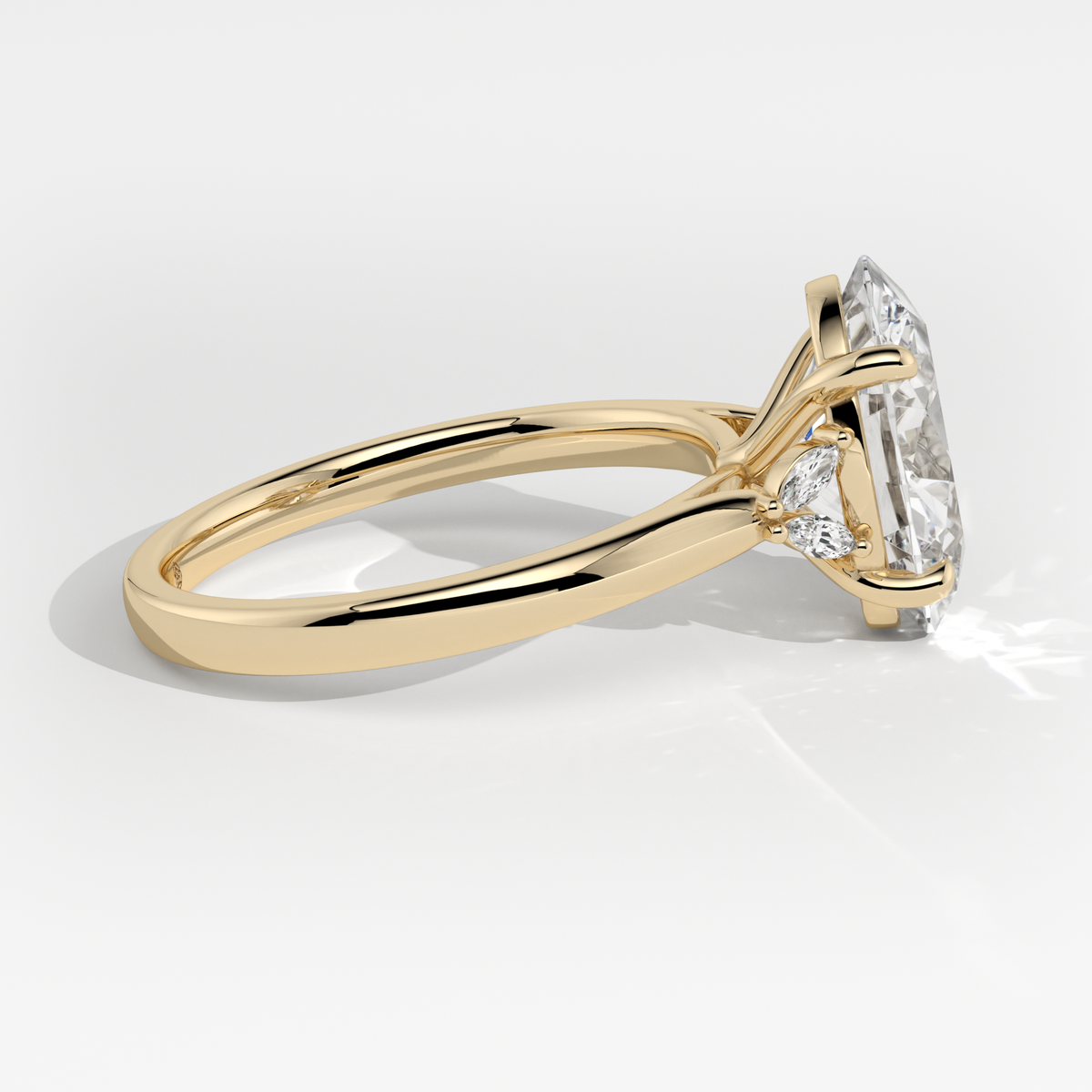 New-Duala Oval 3ct 18YG