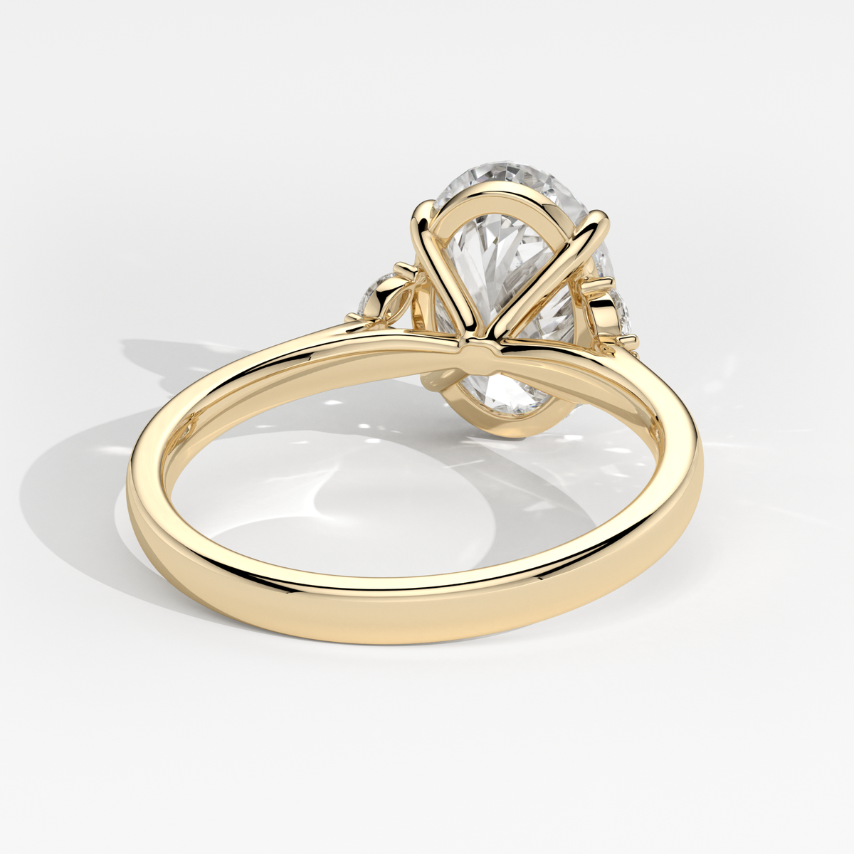New-Duala Oval 3ct 18YG