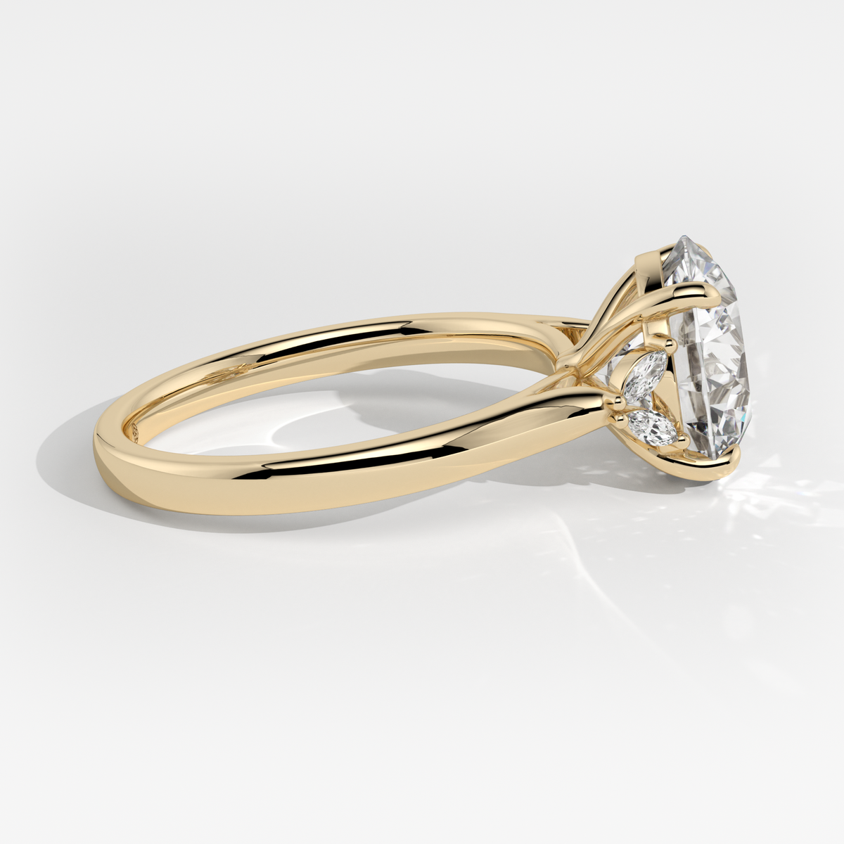 New-Duala Round 3ct 18YG