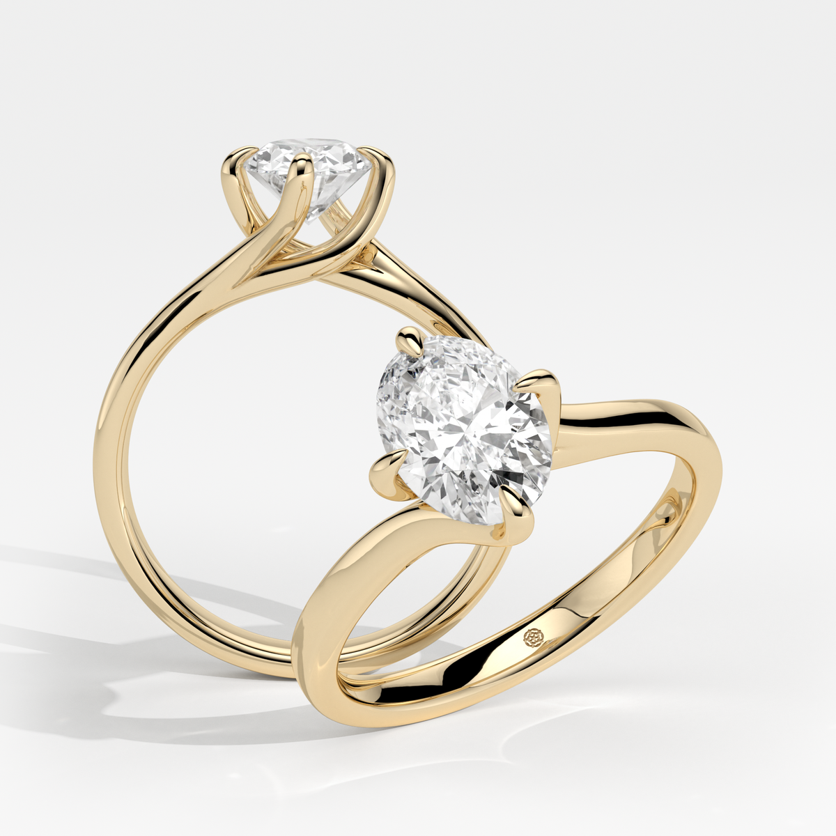 New-Entwine №1 Oval 1ct 18YG