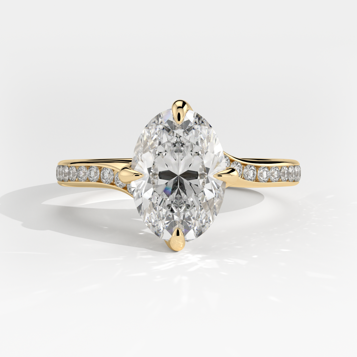 New-Entwine №2 Oval 1.50ct 18YG