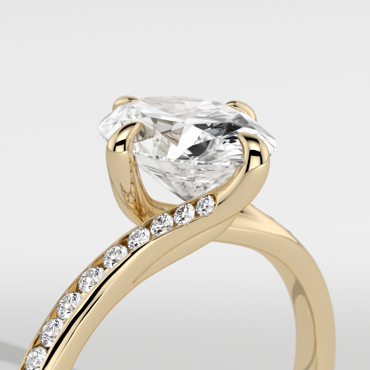 New-Entwine №2 Oval 1.50ct 18YG