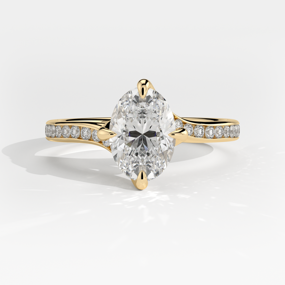 New-Entwine №2 Oval 1ct 18YG