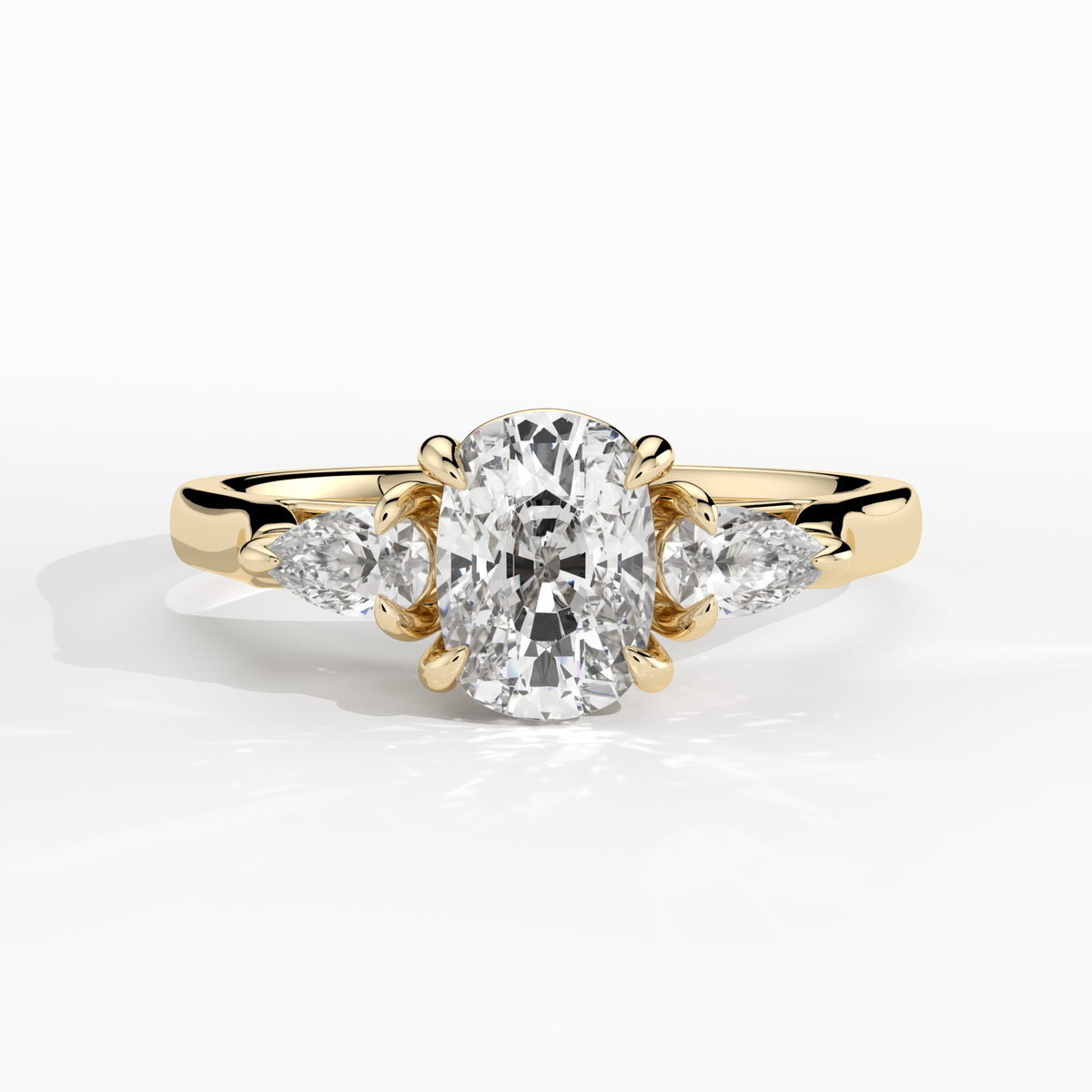 New-Hazel Cushion 1ct 18YG