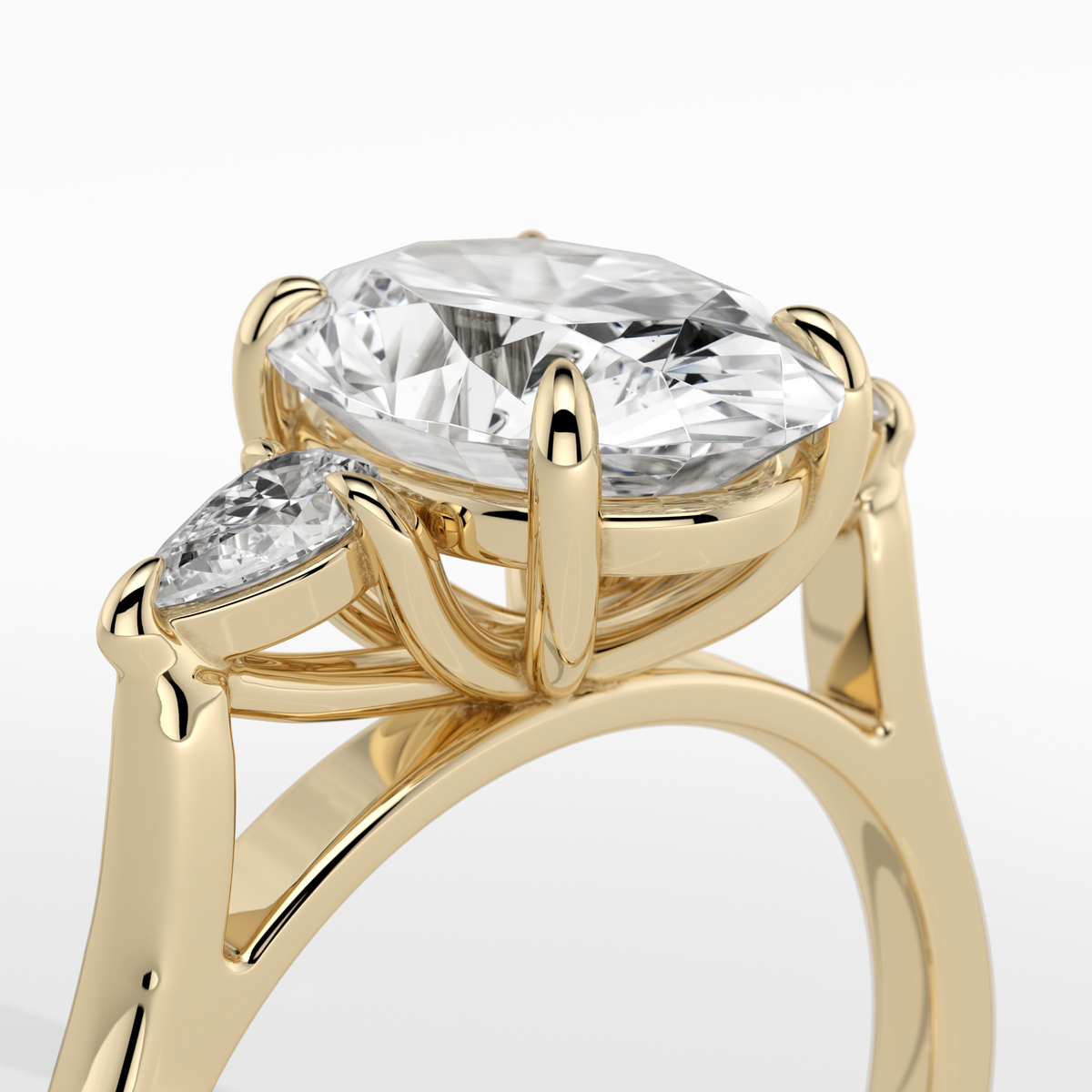 New-Hazel Oval 2ct 18YG
