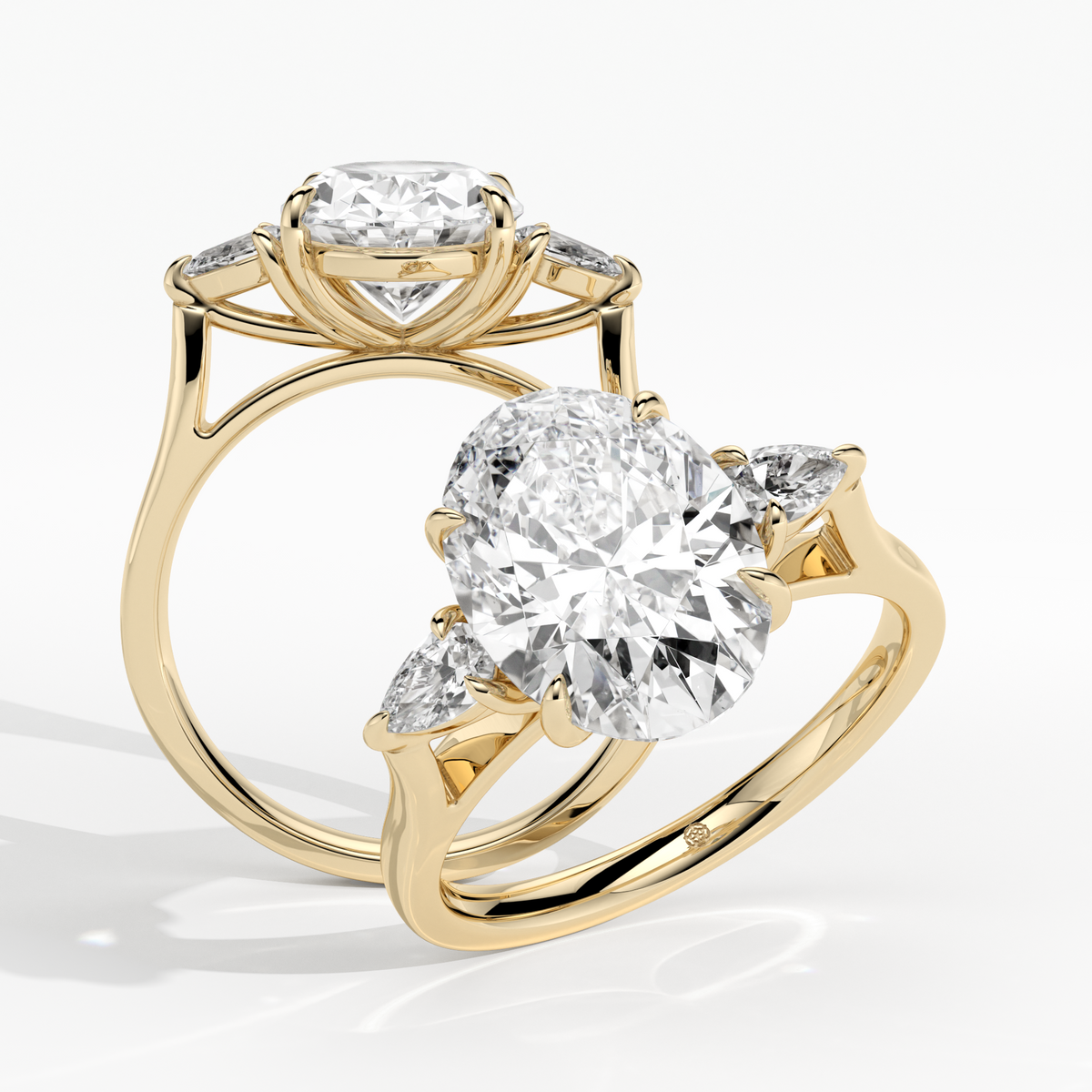New-Hazel Oval 3ct 18YG