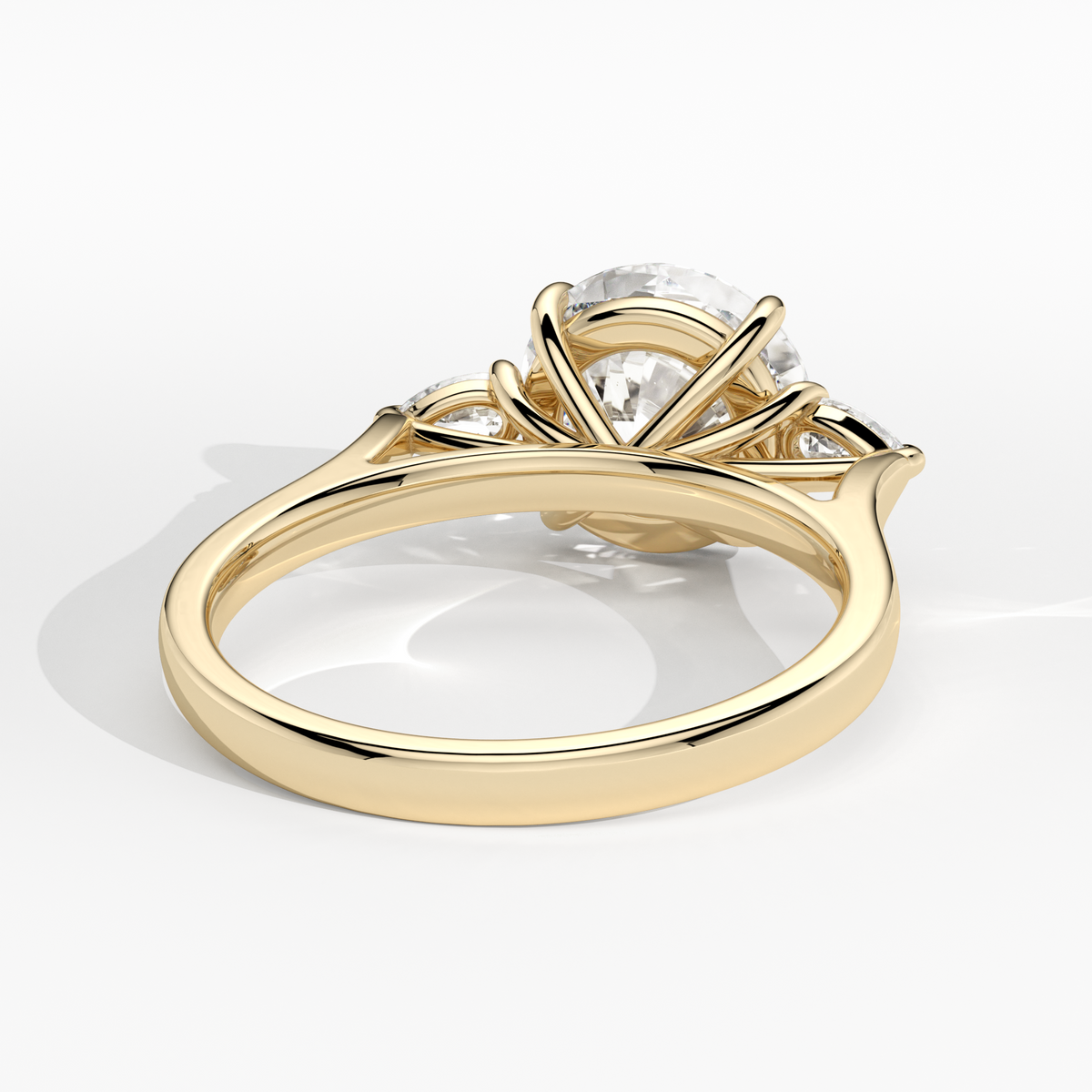 New-Hazel Round 3ct 18YG