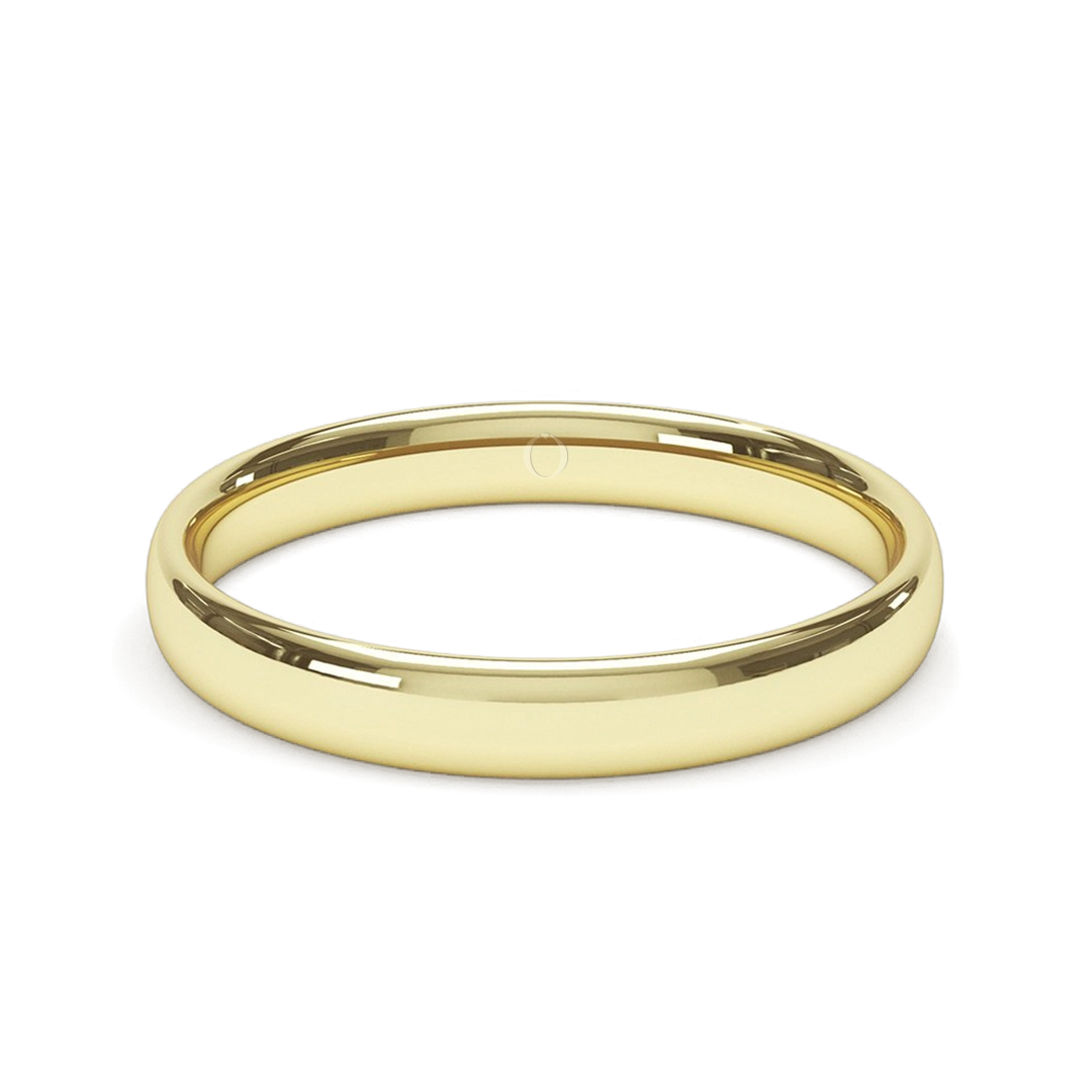 3mm Classic Court Platinum Wedding Ring