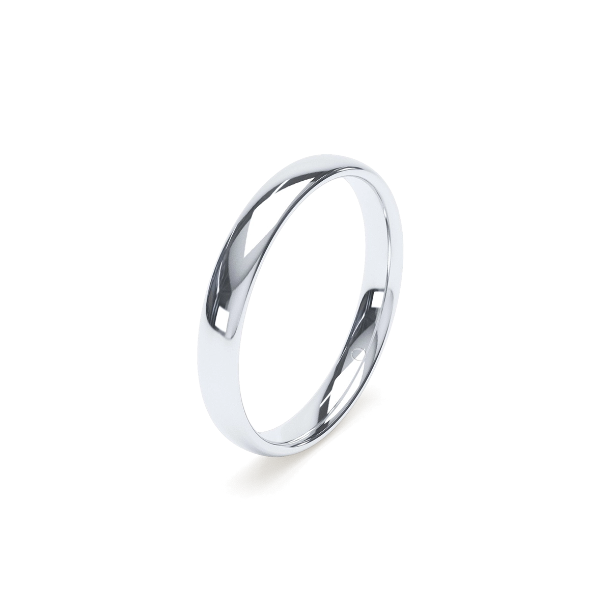 3mm Classic Court Platinum Wedding Ring