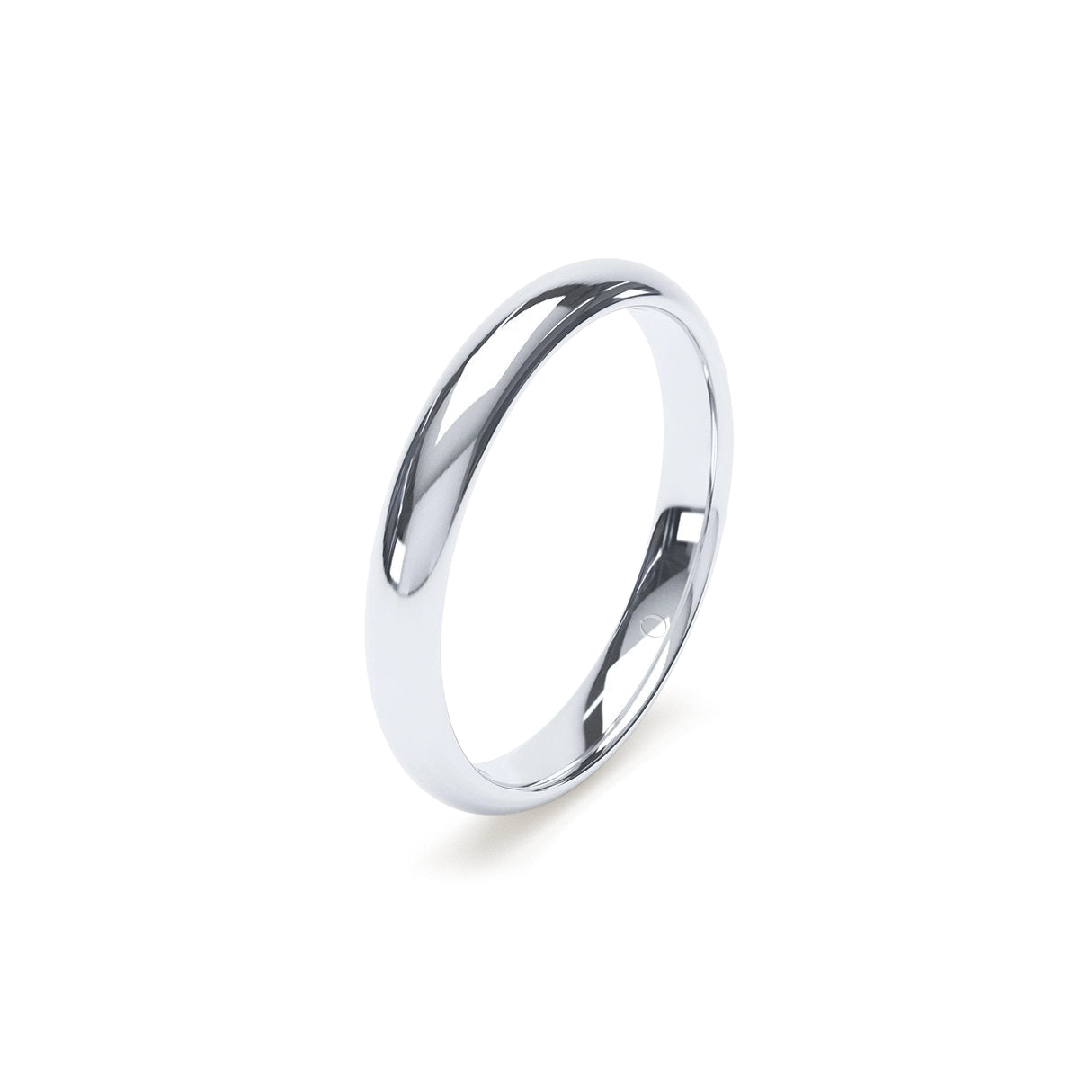 3mm Soft Court Platinum Wedding Ring