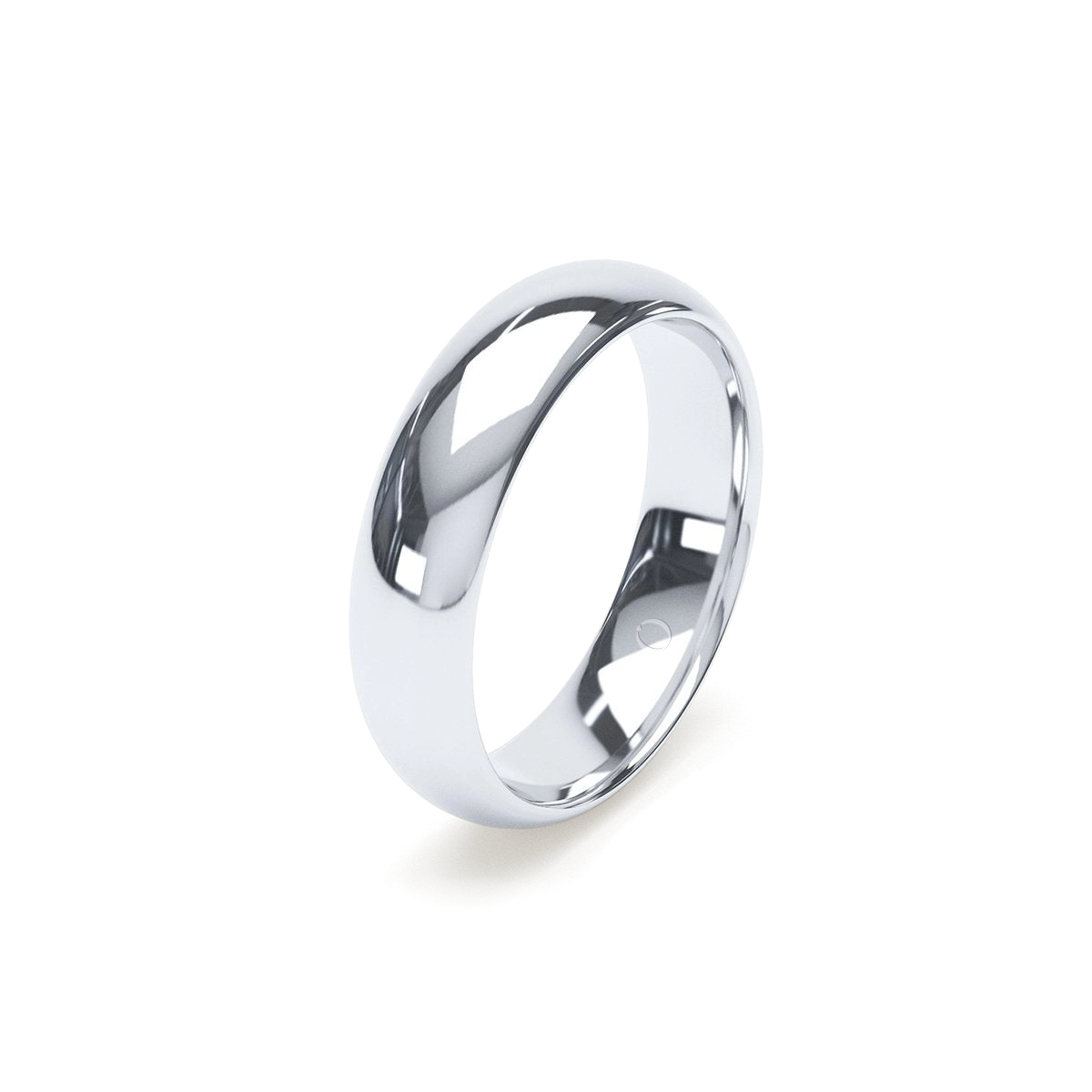 5mm Soft Court Platinum Wedding Ring