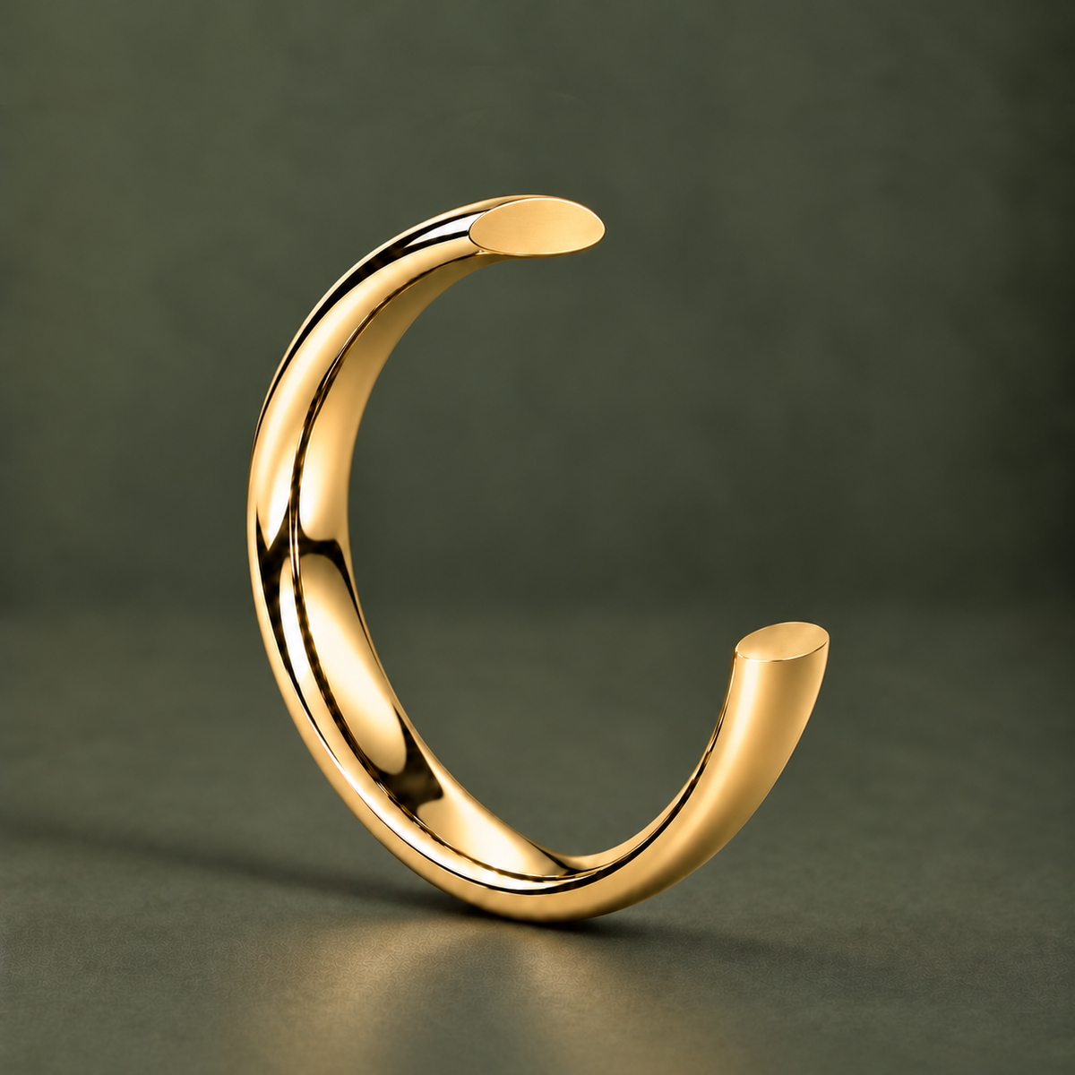 4mm D-Shape 18ct Yellow Gold Wedding Ring