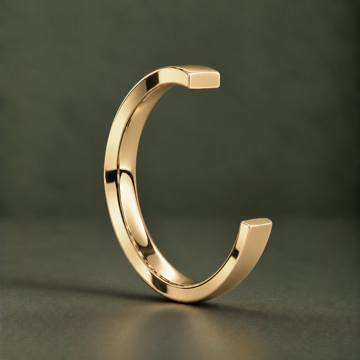 2.5mm Flat Court 9ct Yellow Gold Wedding Ring
