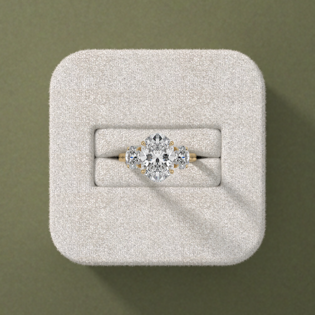 New-Orion Oval 3ct 18YG