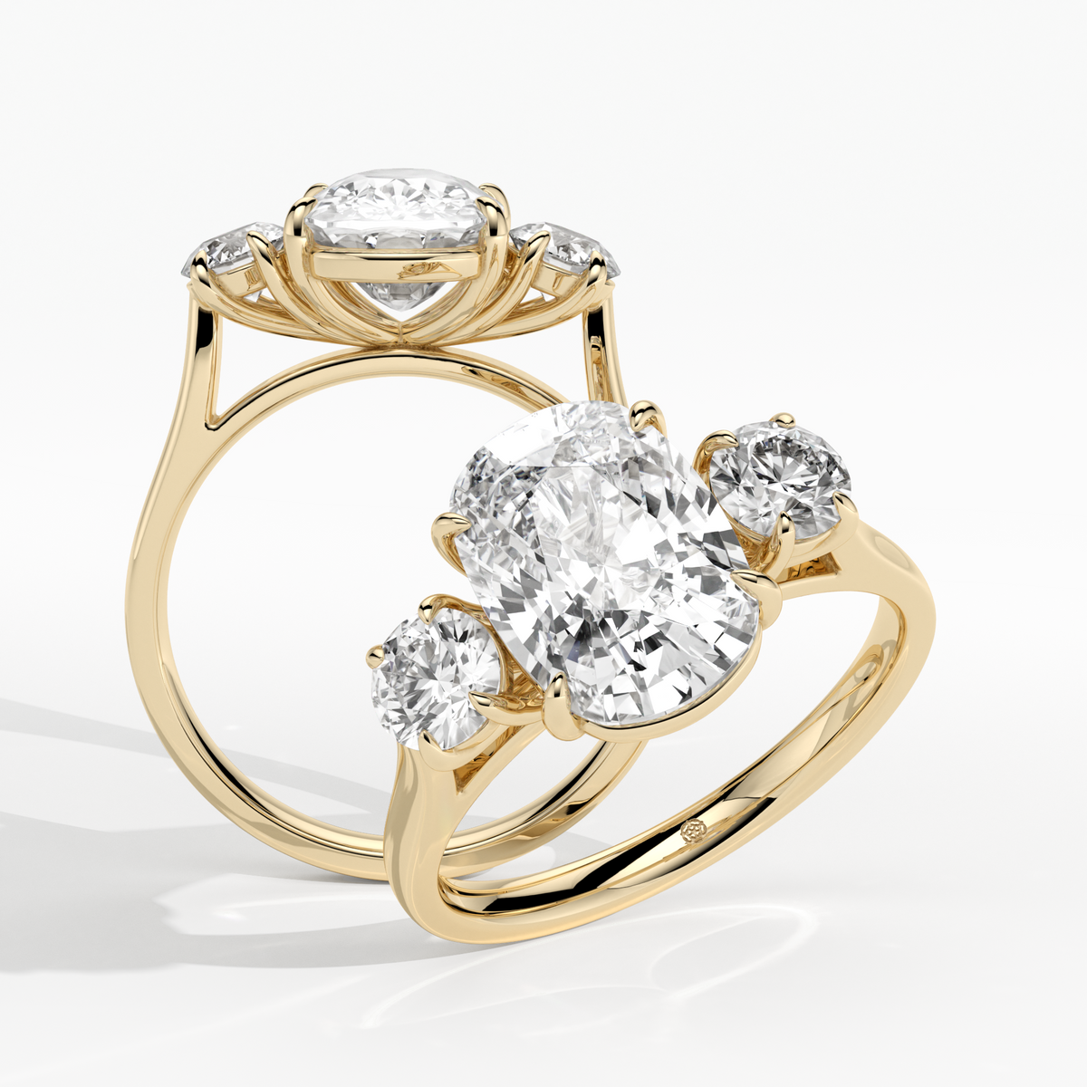New-Solace Cushion 3ct 18YG