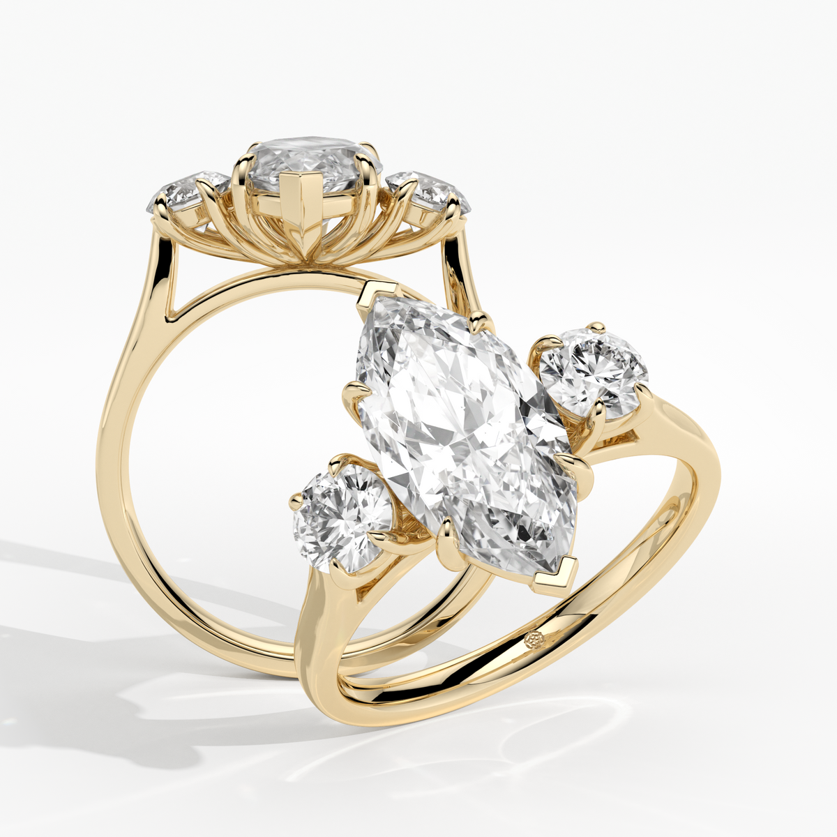 New-Solace Marquise 2ct 18YG