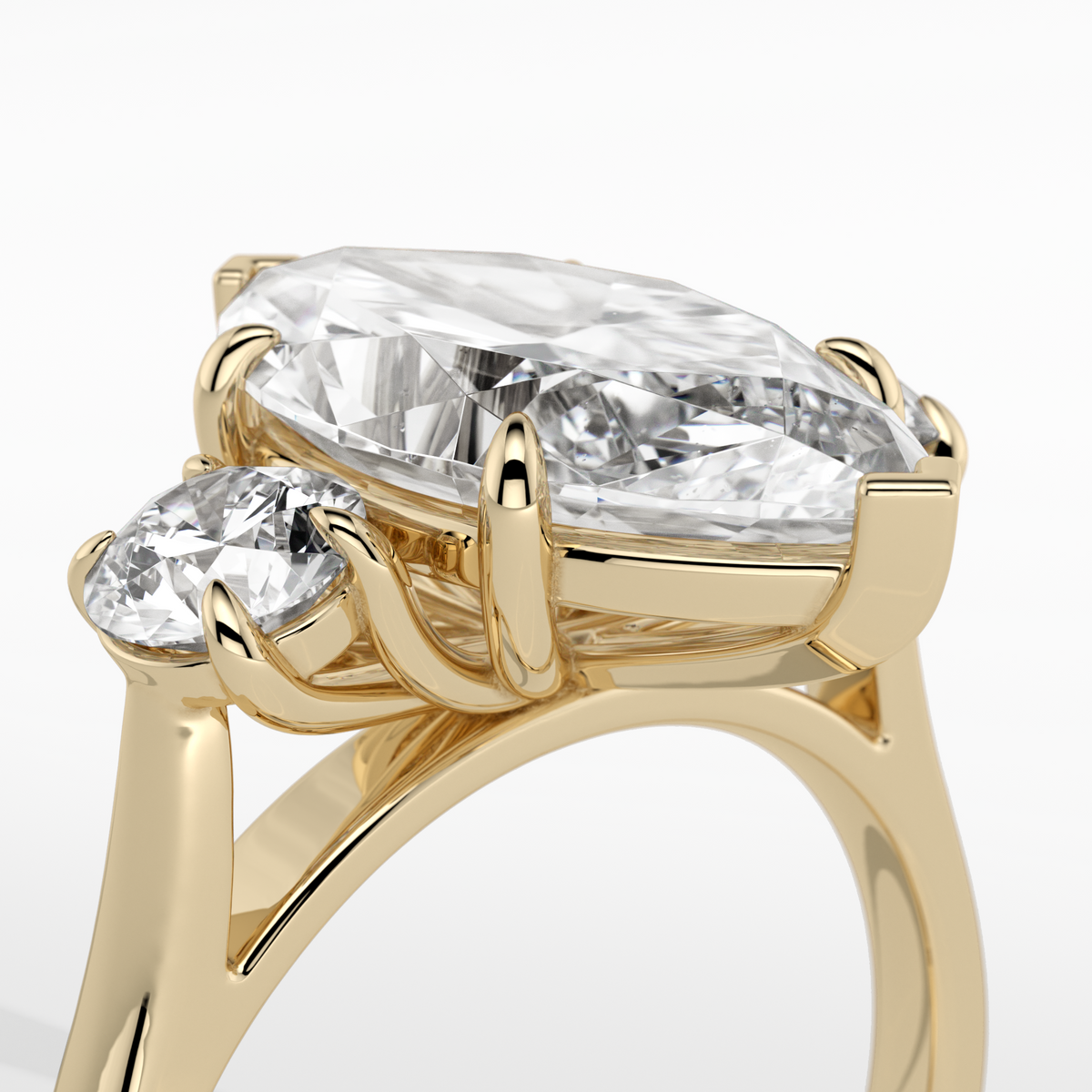 New-Solace Marquise 3ct 18YG