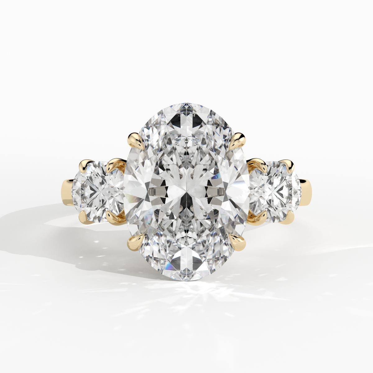 New-Solace Oval 3ct 18YG