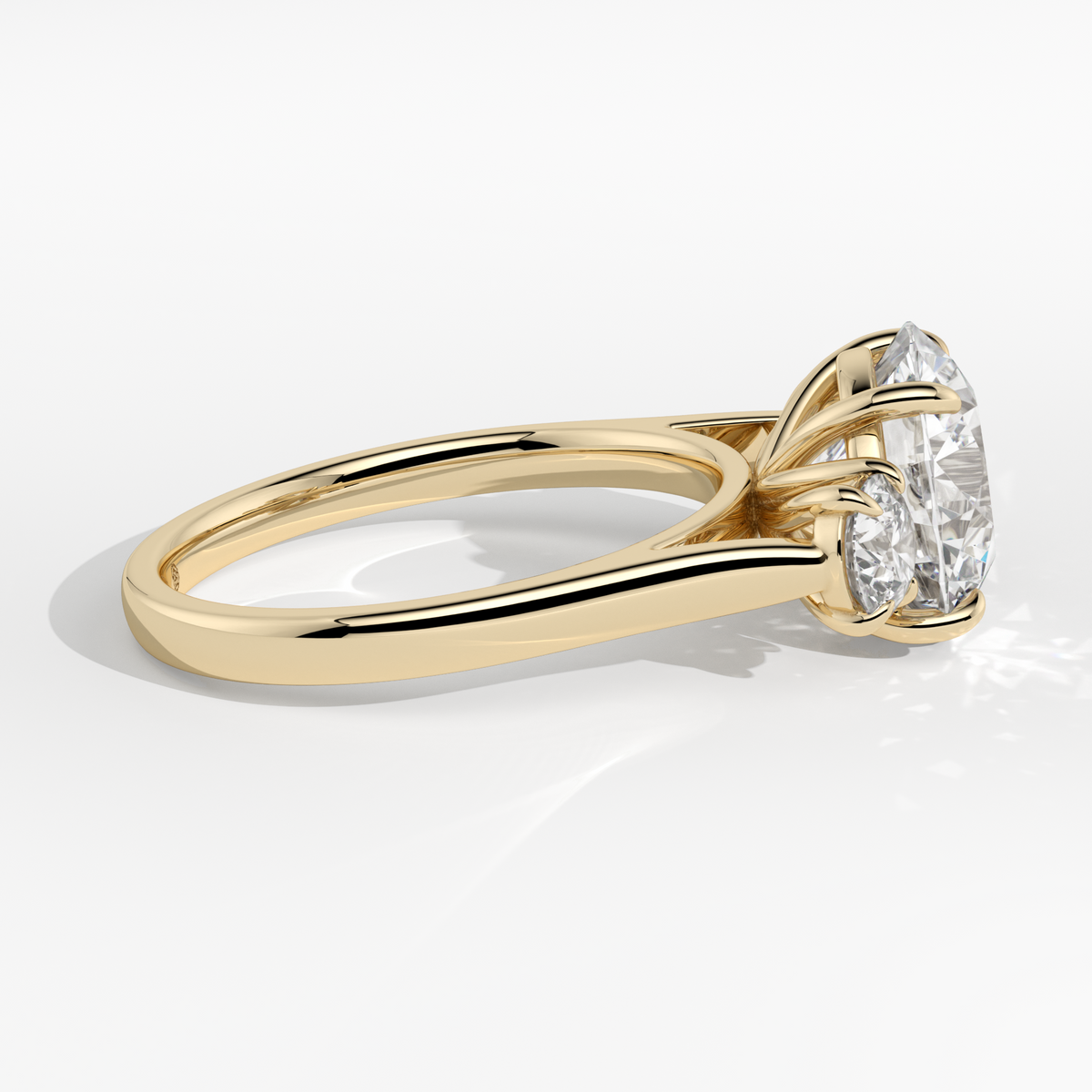 New-Solace Round 3ct 18YG