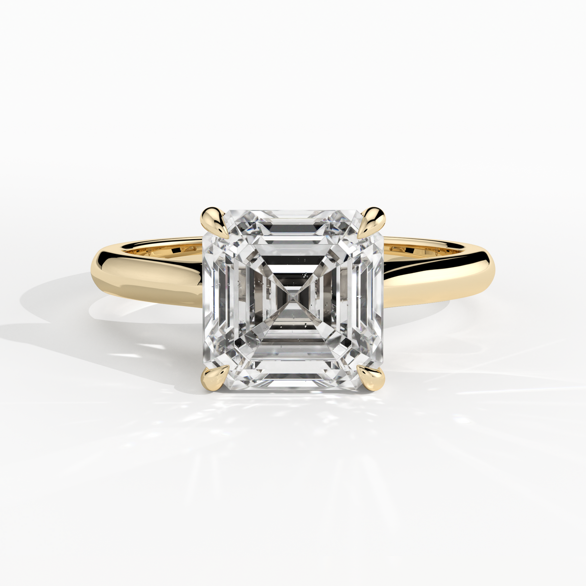 New-Adore Asscher 2ct YG