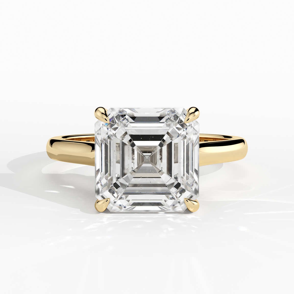 New-Adore Asscher 3ct YG