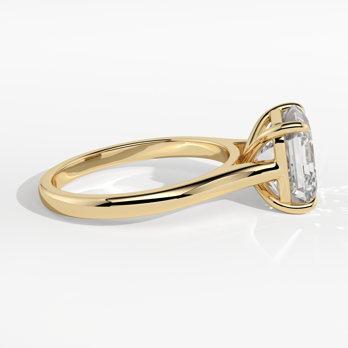 New-Adore Asscher 3ct YG