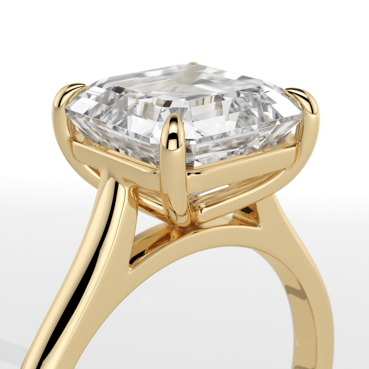 New-Adore Asscher 3ct YG