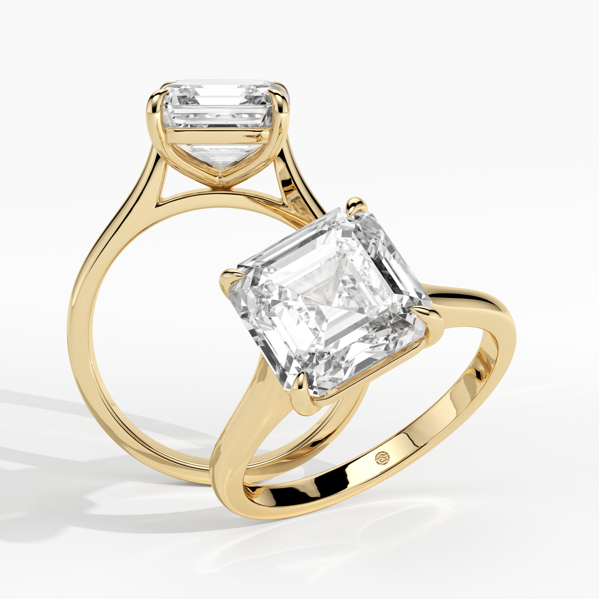 New-Adore Asscher 3ct YG