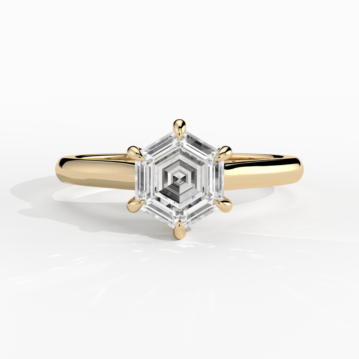 New-Adore Hexagonal 1ct YG