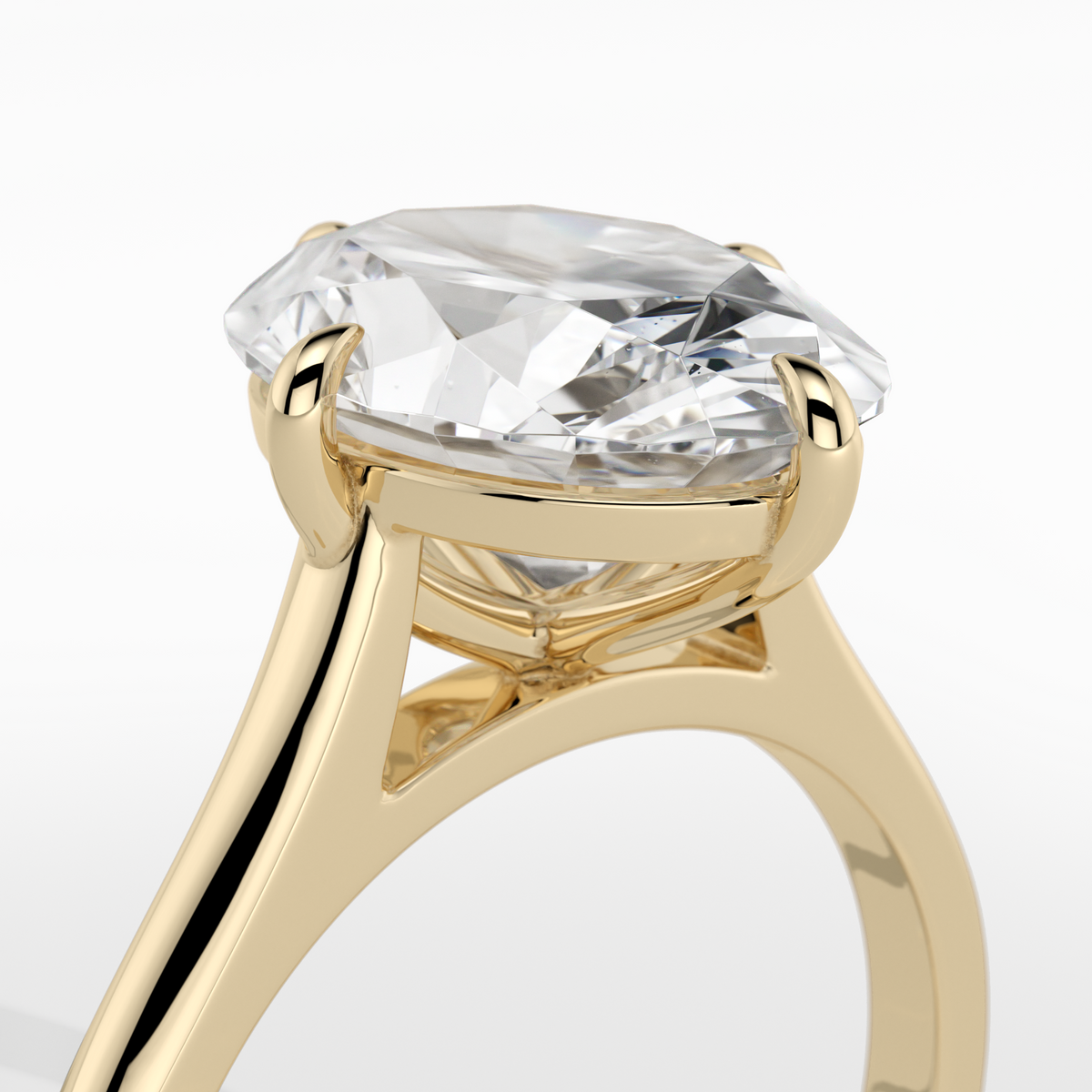 New-Adore Oval 3ct 18YG Compass