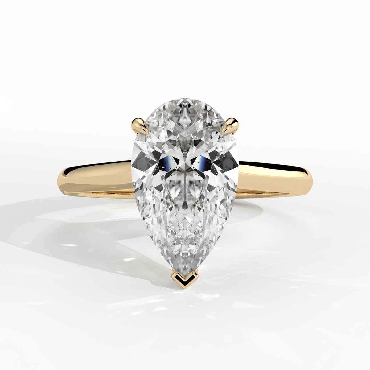 New-Adore Pear 2ct 18YG