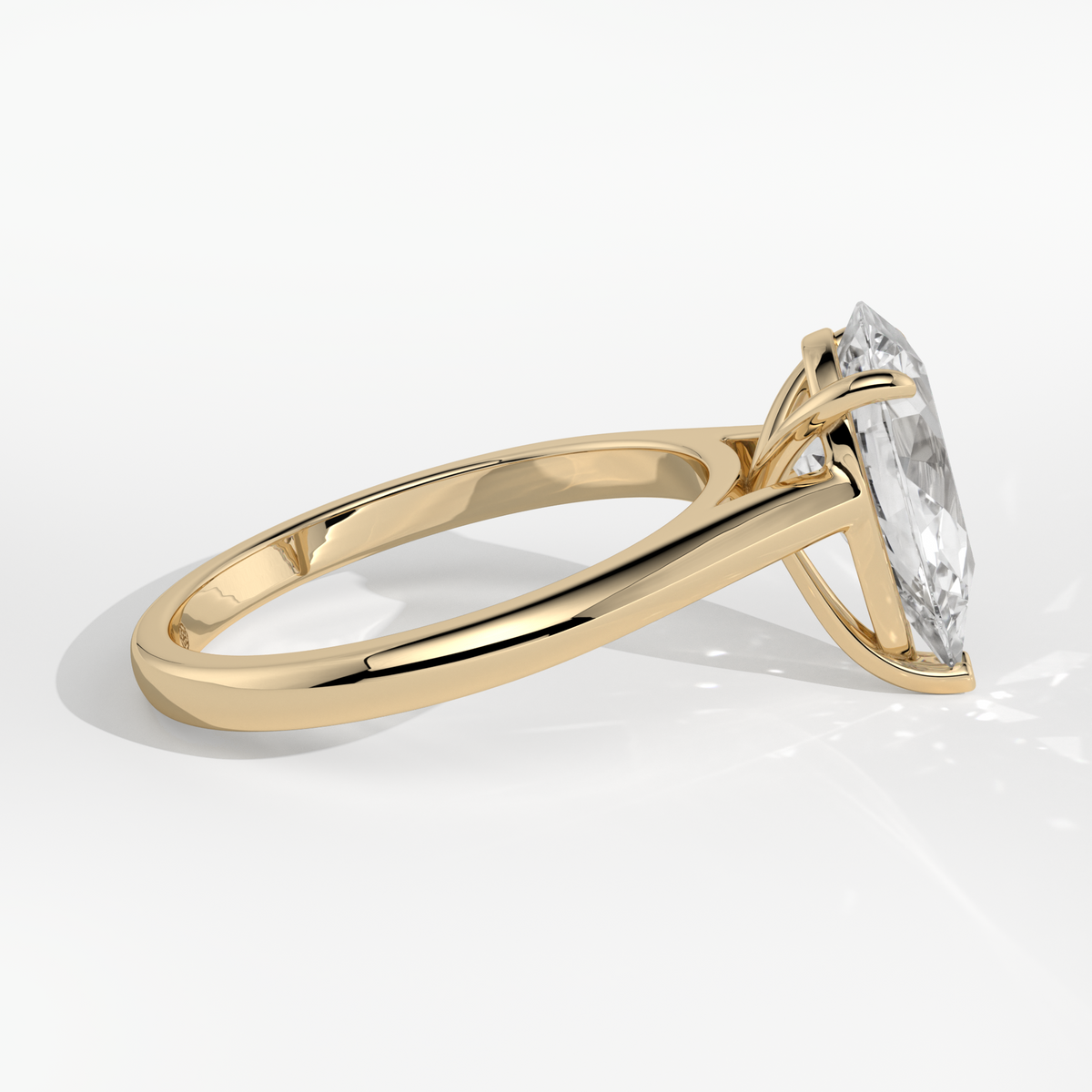 New-Adore Pear 2ct 18YG
