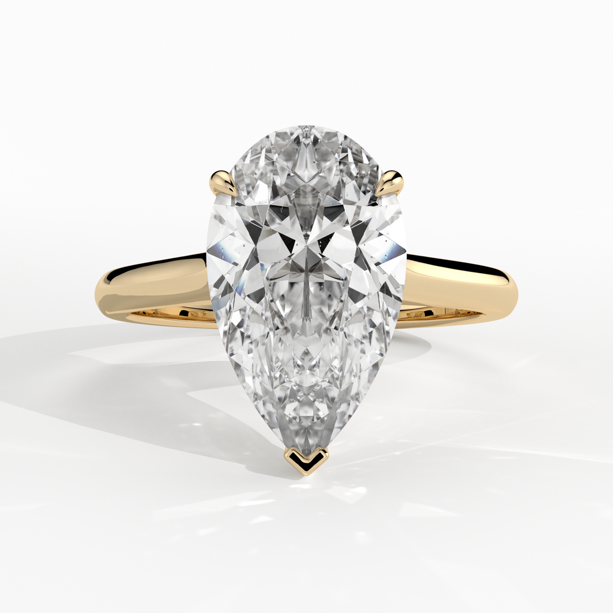 New-Adore Pear 3ct 18YG