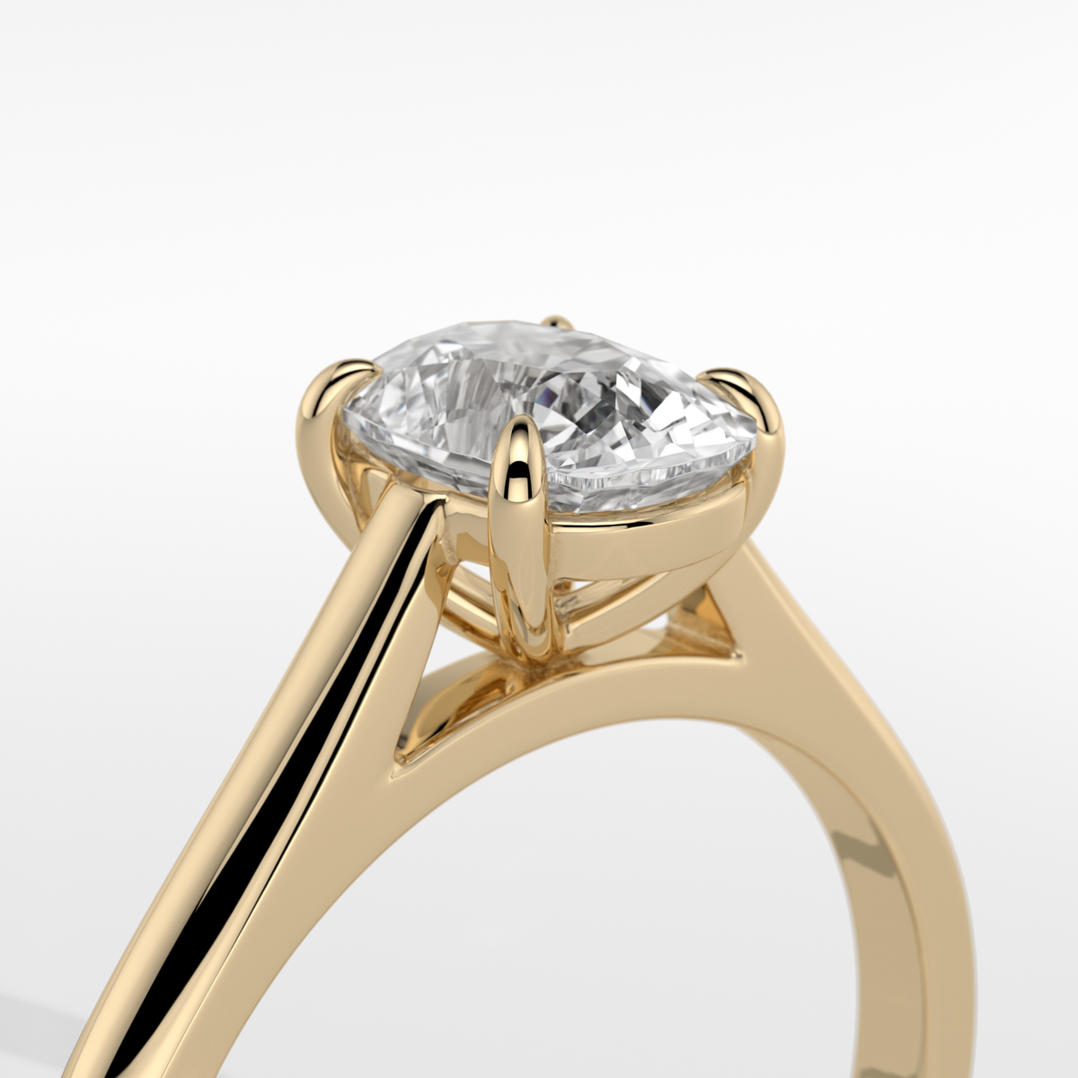New-Adore Cushion 1ct 18YG