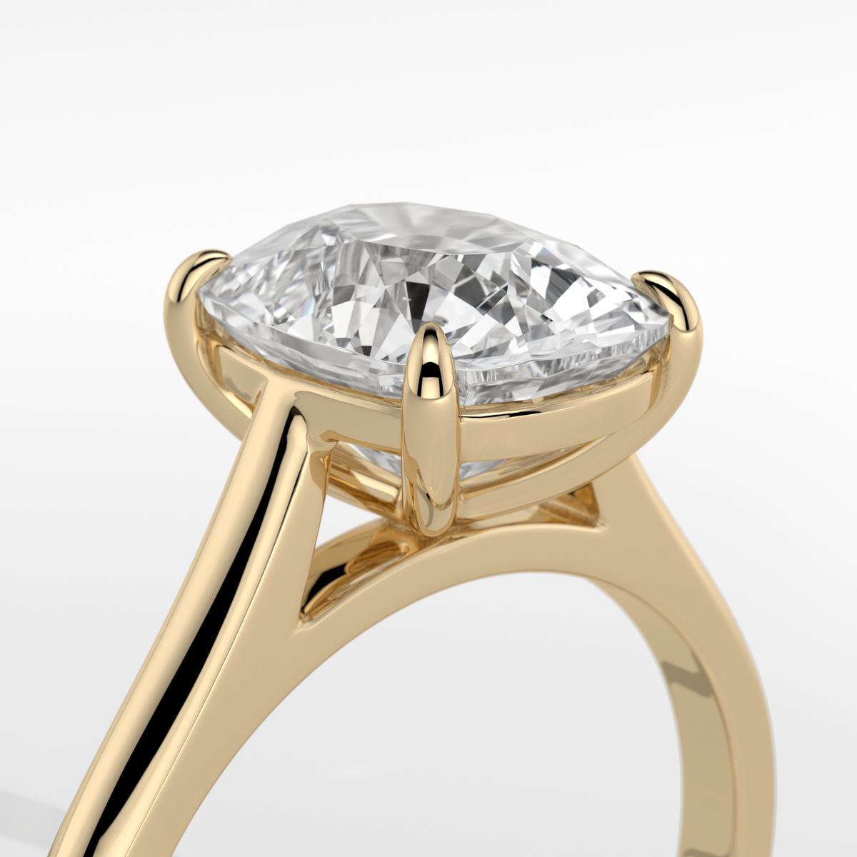 New-Adore Cushion 3ct 18YG