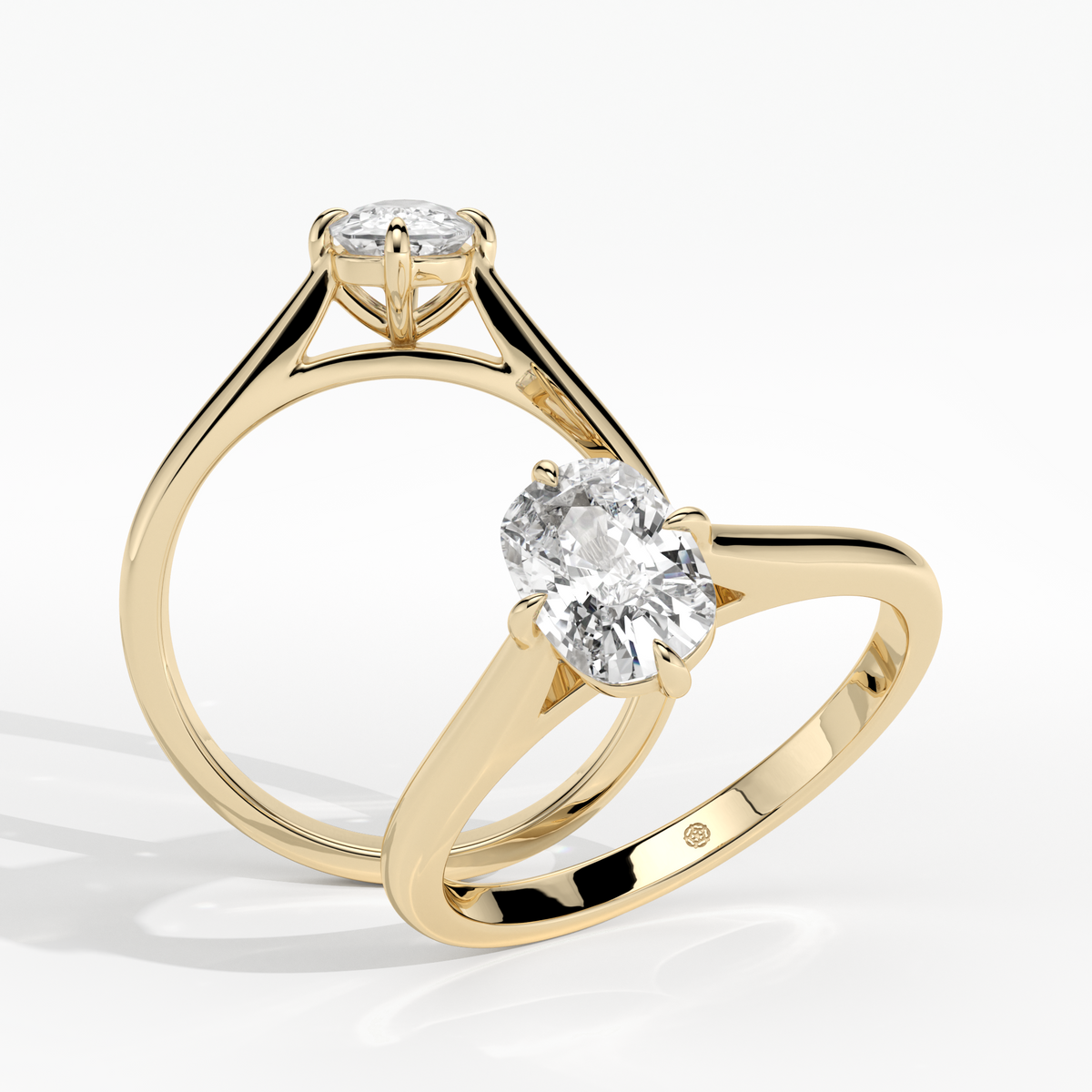 New-Adore Cushion 1ct 18YG Compass