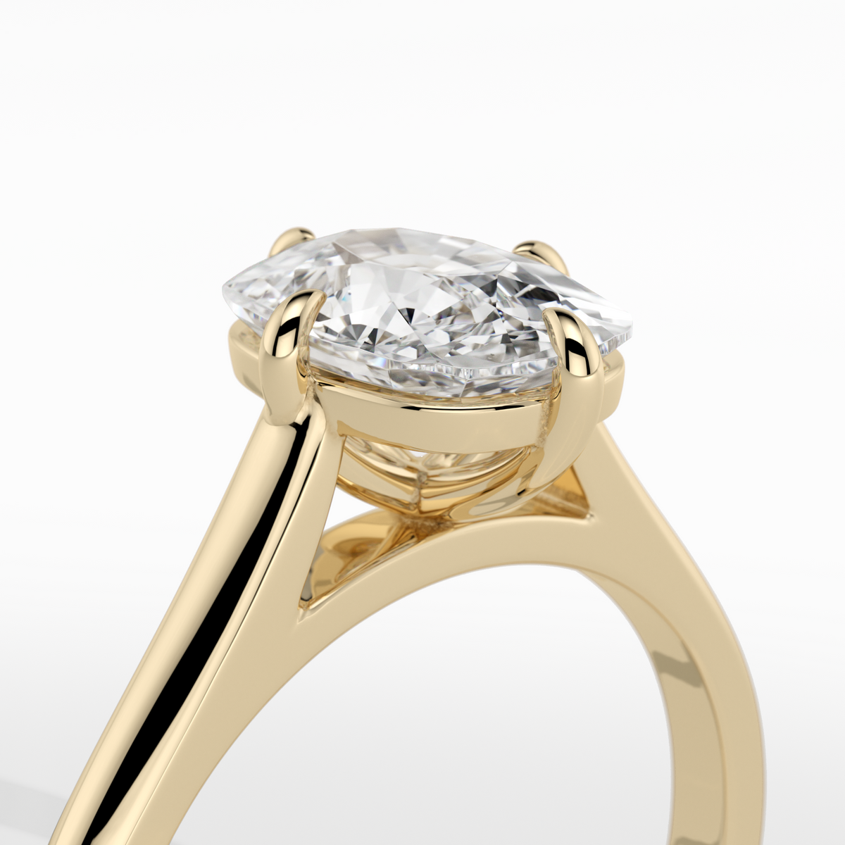 New-Adore Cushion 2ct 18YG Compass